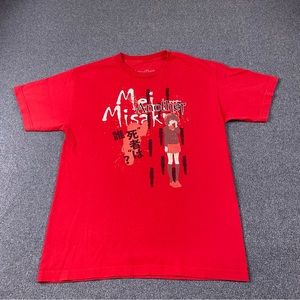 Another Mei Misaki Anime Graphic T-Shirt Red Men’s Size Medium